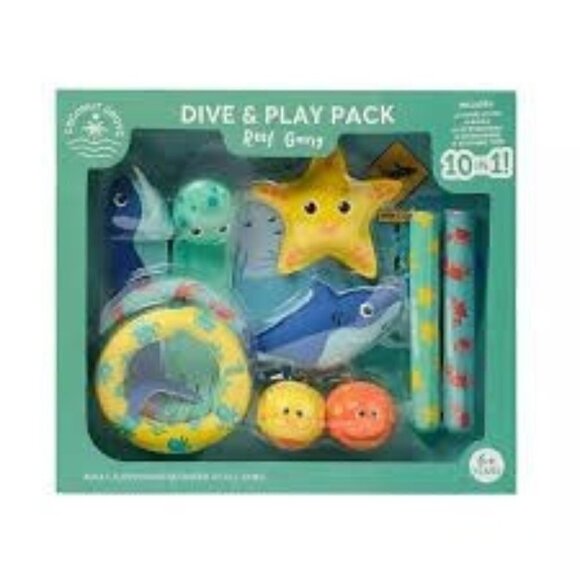 Coconut Grove Dive & Play Pack, Reef Gang, Set Of 10 - Picture 1 of 1